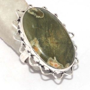 Rhyolite 925 Silver Plated Fashion Jewelry Ring 6